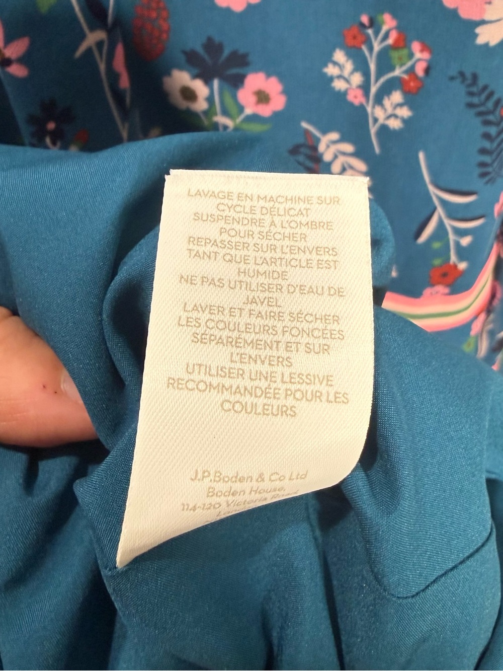 Boden Ellen Floral Maxi Dress in Baltic Botany Size 8 - Picture 9 of 12